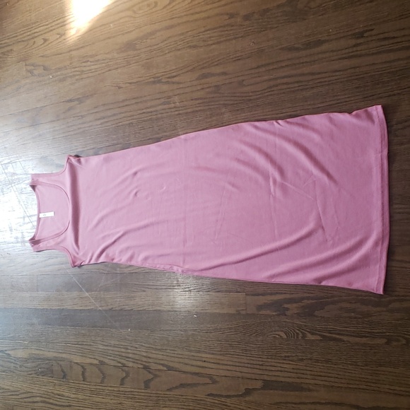 Sleeveless Bodycon Maxi Dress Pink - Picture 1 of 3